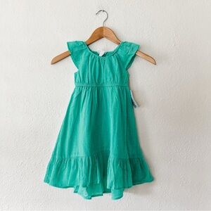 Cat & Jack Toddler Girls Jade Green Boho Maxi Dress, sz 2T